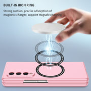 For Samsung Galaxy Z Fold3 5G Magsafe Magnetic Folding PC Phone Case(Pink)