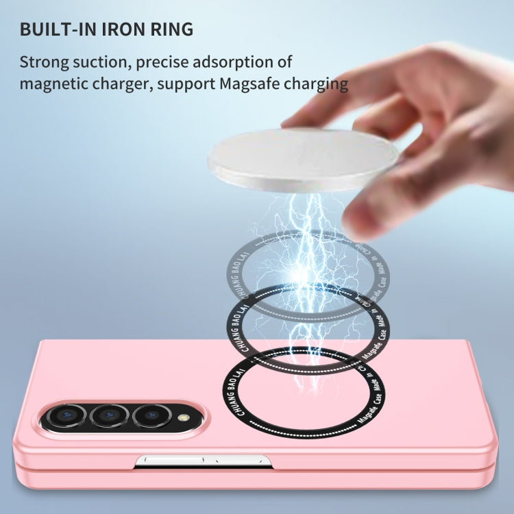 For Samsung Galaxy Z Fold4 Magsafe Magnetic Folding PC Phone Case(Pink)