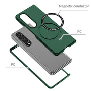 For Samsung Galaxy Z Fold4 Magsafe Magnetic Folding PC Phone Case(Green)