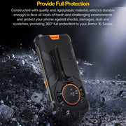 For Ulefone Power Armor 16 Pro / Power Armor 16S Ulefone Back Clip Phone Case with Carabiner(Black)