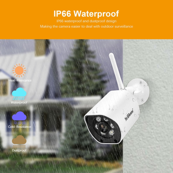 SriHome SH034C 4.0MP AI Humanoid Tracking WiFi Outdoor Surveillance Camera(EU Plug)