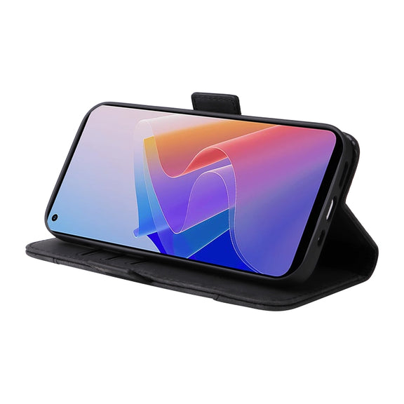 For OPPO Reno 7Z 5G BETOPNICE Dual-side Buckle Leather Phone Case(Black)
