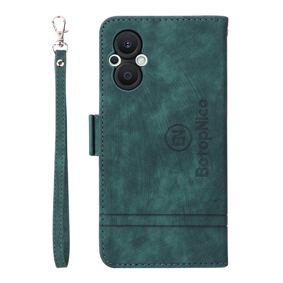 For OPPO Reno 7Z 5G BETOPNICE Dual-side Buckle Leather Phone Case(Green)