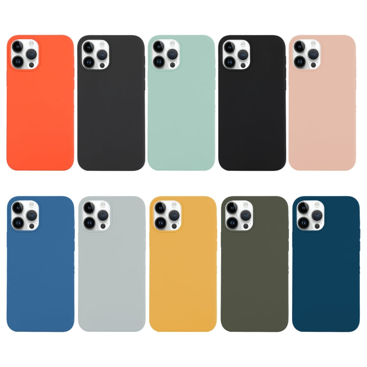 For iPhone 14 Pro Max Solid Silicone Phone Case(Xingyu Blue)
