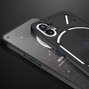 For Nothing Phone 1 GKK Three Stage Splicing Full Coverage PC Phone Case(Black)