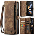 For Samsung Galaxy Z Fold4 CaseMe 008 Detachable Multifunctional Leather Phone Case(Brown) - Galaxy Phone Cases by CaseMe | Online Shopping South Africa | PMC TechLife | Buy Now Pay Later Mobicred