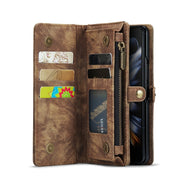 For Samsung Galaxy Z Fold4 CaseMe 008 Detachable Multifunctional Leather Phone Case(Brown)
