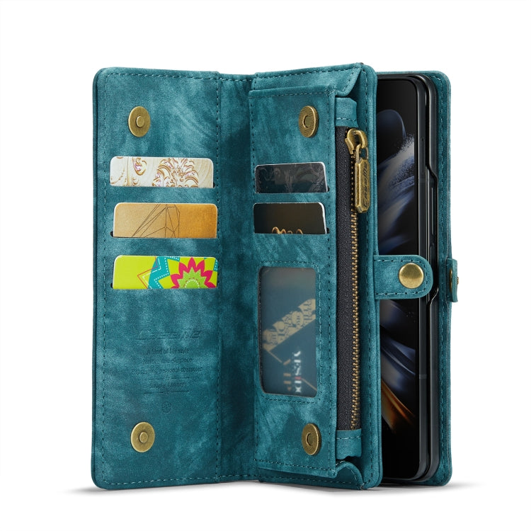 For Samsung Galaxy Z Fold4 CaseMe 008 Detachable Multifunctional Leather Phone Case(Blue)