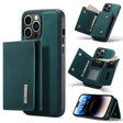 For iPhone 14 Pro DG.MING M1 Series 3-Fold Multi Card Wallet Leather Case(Green) - free shipping - PMC TechLife - Order now!
