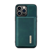 For iPhone 14 Pro DG.MING M1 Series 3-Fold Multi Card Wallet Leather Case(Green)