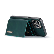 For iPhone 14 Pro DG.MING M1 Series 3-Fold Multi Card Wallet Leather Case(Green)