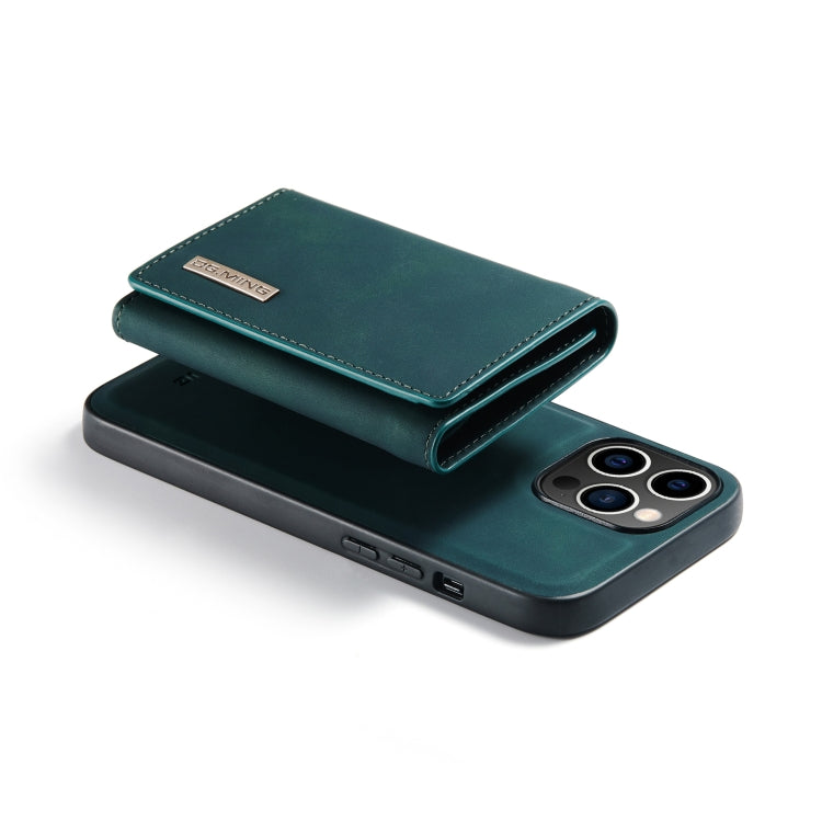 For iPhone 14 Pro DG.MING M1 Series 3-Fold Multi Card Wallet Leather Case(Green)