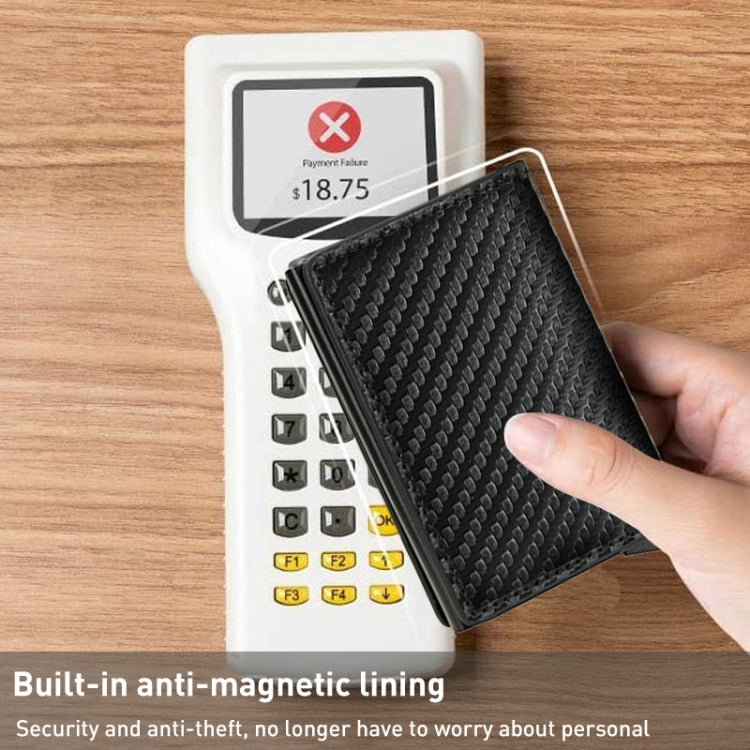 C1804H1 RFID Carbon Fiber Wallet For Men(Black)