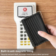 C1804H1 RFID Carbon Fiber Wallet For Men(Black)