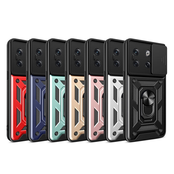 For OnePlus 10T Sliding Camera Cover Design TPU+PC Phone Case(Red)