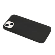 For iPhone 14 Solid Color Frosted Silicone Phone Case(Black)