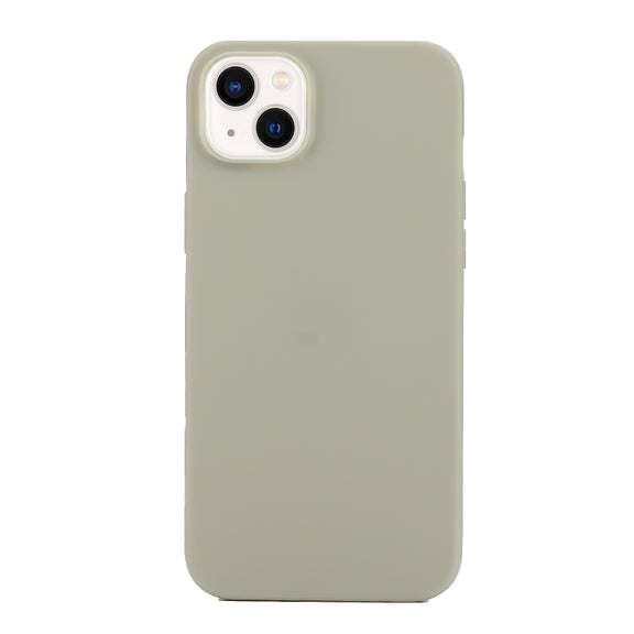 For iPhone 14 Solid Color Frosted Silicone Phone Case(Grey)
