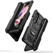 For Samsung Galaxy Z Fold3 5G Armored All-inclusive Shockproof Folding Phone Case(Black)
