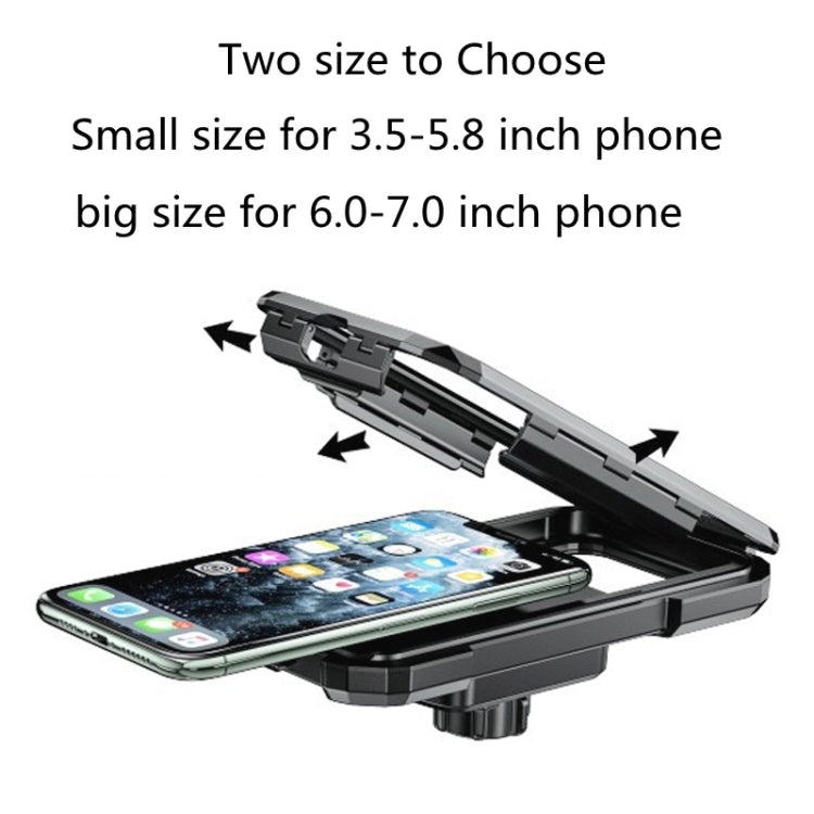 Kewig M18L-A1 Motorcycle / Bicycle Handlebar Wireless Charging Water-resistant Box Mobile Phone Holder