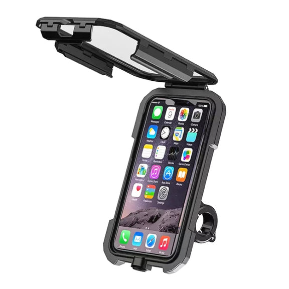 Kewig M18L-A1 Motorcycle / Bicycle Handlebar Wireless Charging Water-resistant Box Mobile Phone Holder