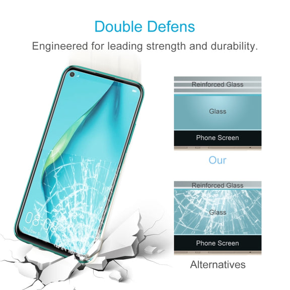 For Huawei Nova 7i 0.26mm 9H Surface Hardness 2.5D Explosion-proof Tempered Glass Non-full Screen Film