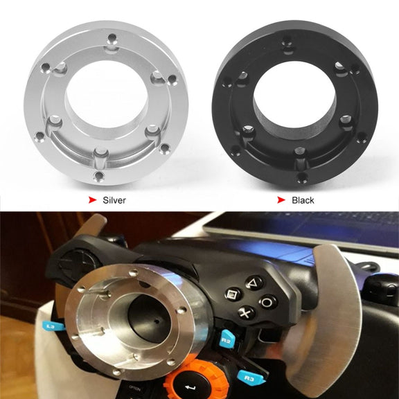 For Logitech G29 G920 G923 70mm Gaming Steering Wheel Adapter(Black)