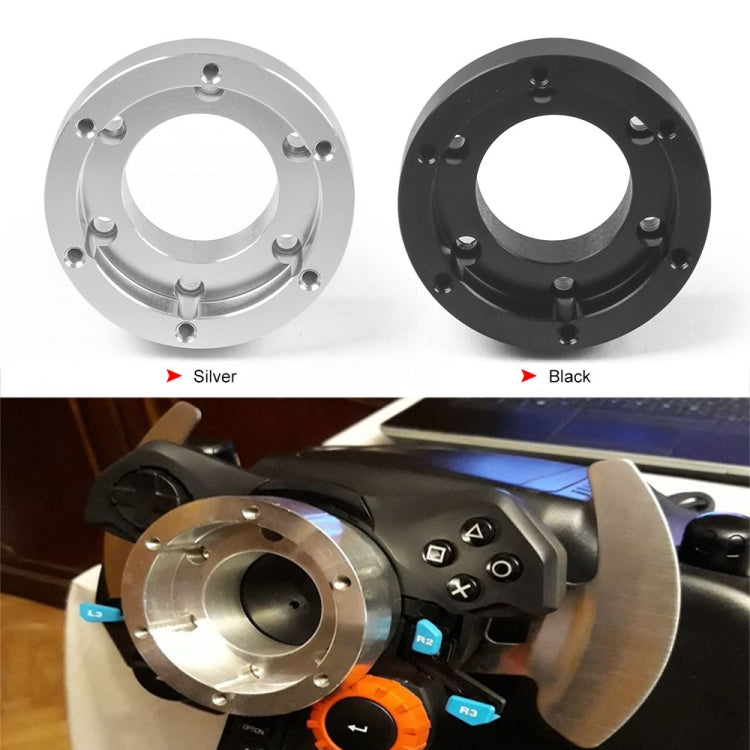 For Logitech G29 G920 G923 70mm Gaming Steering Wheel Adapter(Silver)