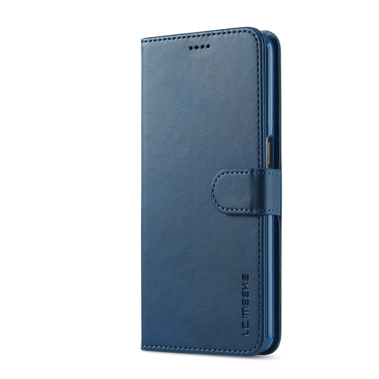 For OPPO A77 5G / A97 5G / Realme V23 LC.IMEEKE Calf Texture Leather Phone Case(Blue)