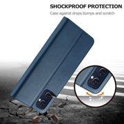 For OPPO A77 5G / A97 5G / Realme V23 LC.IMEEKE Calf Texture Leather Phone Case(Blue)