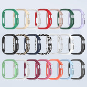 For Apple Watch Ultra 49mm PC Hollow Electroplating Protective Case(Carbon Fibre)