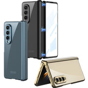 For Samsung Galaxy Z Fold4 GKK Integrated Magnetic Hinged Phantom Phone Case(Champagne Gold)
