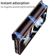 For Samsung Galaxy Z Fold4 GKK Integrated Magnetic Hinged Phantom Phone Case(Black)