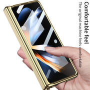For Samsung Galaxy Z Fold4 GKK Integrated Magnetic Hinged Phantom Phone Case(Champagne Gold)