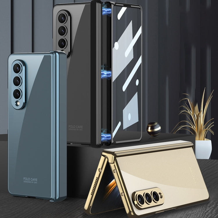 For Samsung Galaxy Z Fold4 GKK Magnetic Hinged Phantom Folding Phone Case(Wine Red)