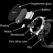 KS02 1.32 Inch Smart Watch Supports Blood Glucose Detection, Blood Pressure Detection, Blood Oxygen Detection(Silver+White)