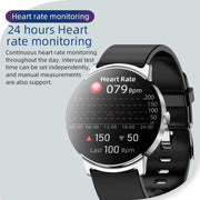 KS02 1.32 Inch Smart Watch Supports Blood Glucose Detection, Blood Pressure Detection, Blood Oxygen Detection(Silver+White)