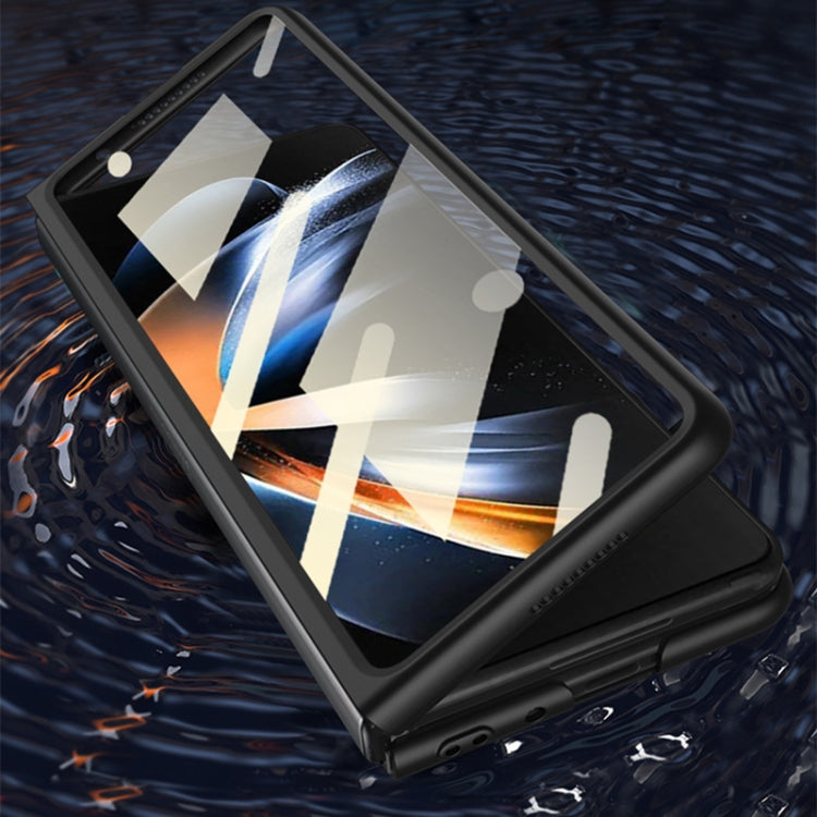 For Samsung Galaxy Z Fold4 GKK Integrated Ultra-thin Full Coverage Phone Flip Case(Mist Gold)