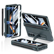 For Samsung Galaxy Z Fold4 GKK Magnetic Hinge Flip Phone Case with Holder & Pen Slot(Green) - Galaxy Z Fold4 5G Cases by GKK | Online Shopping South Africa | PMC TechLife