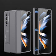 For Samsung Galaxy Z Fold4 GKK Magnetic Hinged Folding Full Phone Case(Grey)