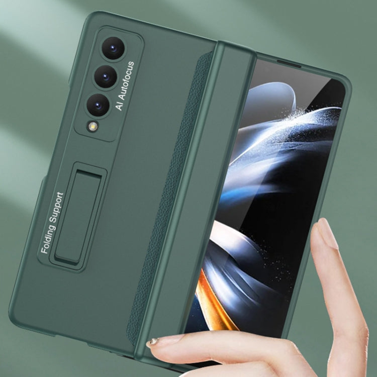 For Samsung Galaxy Z Fold4 GKK Magnetic Hinged Folding Full Phone Case(Silver)