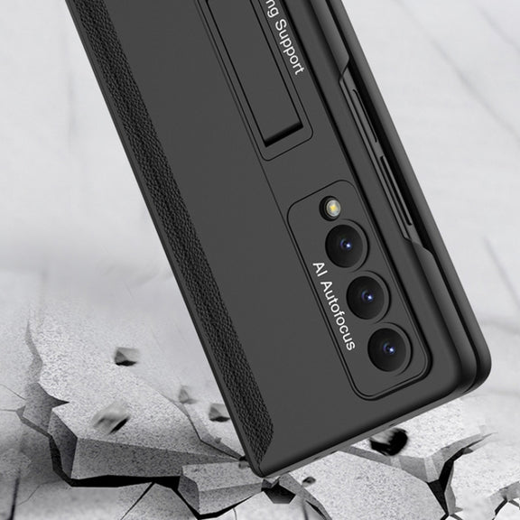 For Samsung Galaxy Z Fold4 GKK Magnetic Hinged Folding Full Phone Case(Grey)