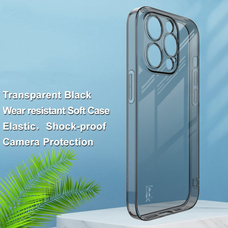 For iPhone 14 Pro Max imak UX-5 Series Shockproof TPU Protective Phone Case(Transparent Black)