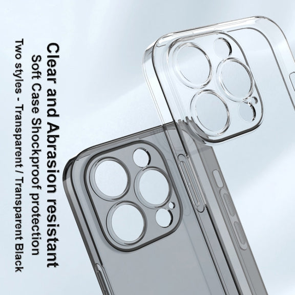 For iPhone 14 Pro Max imak UX-5 Series Shockproof TPU Protective Phone Case(Transparent Black)