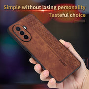 For Huawei Enjoy 50 / nova Y70 AZNS 3D Embossed Skin Feel Phone Case(Brown)