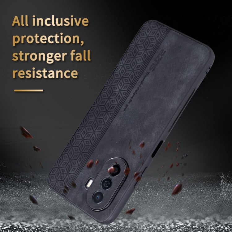 For Huawei Enjoy 50 / nova Y70 AZNS 3D Embossed Skin Feel Phone Case(Brown)