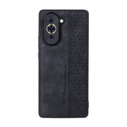 For Huawei nova 10 Pro AZNS 3D Embossed Skin Feel Phone Case(Black)