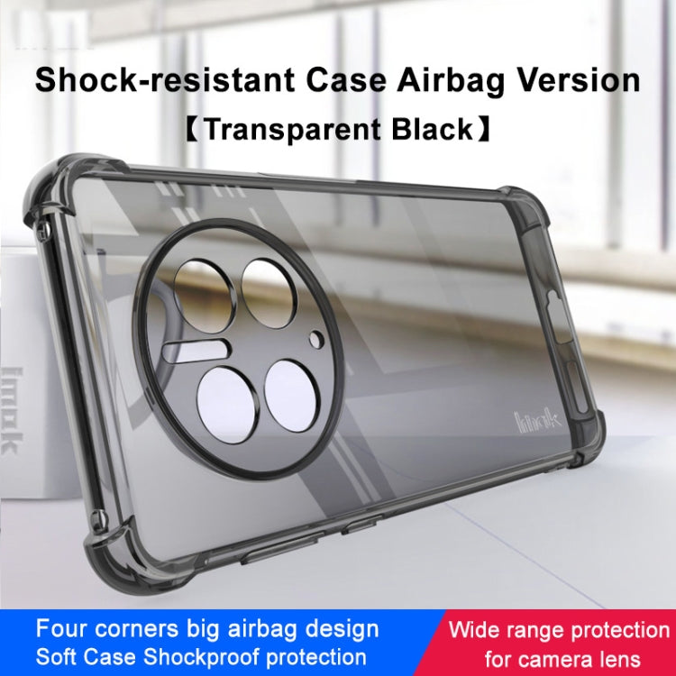 For Huawei Mate 50 Pro imak Shockproof Airbag TPU Phone Case(Transparent Black)