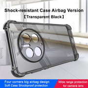 For Huawei Mate 50 Pro imak Shockproof Airbag TPU Phone Case(Transparent Black)