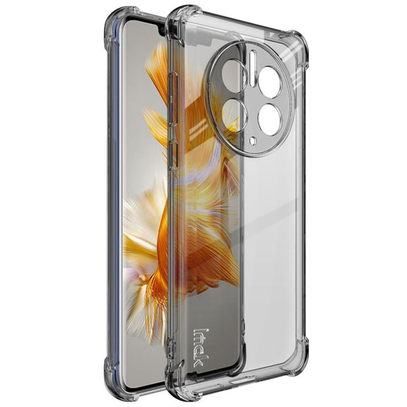 For Huawei Mate 50 Pro imak Shockproof Airbag TPU Phone Case(Transparent Black)