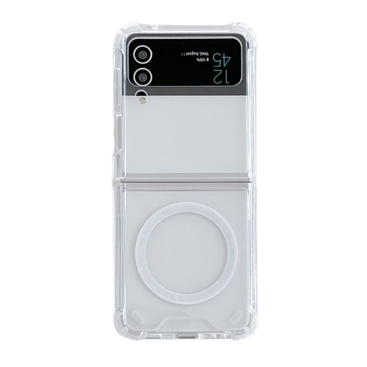 For Samsung Galaxy Z Flip4 Magsafe Magnetic Transparent Shockproof Phone Case